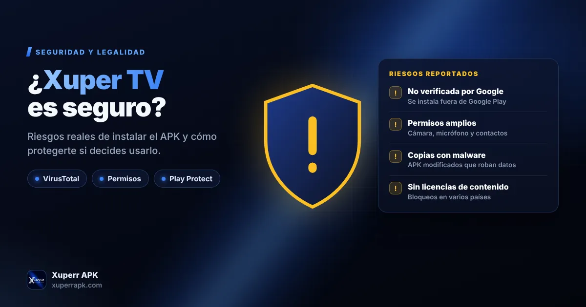 ¿Xuper TV es seguro? Riesgos reportados de la app